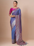 silk blend lavender woven design designer saree with blouse piece 29pakhi2902