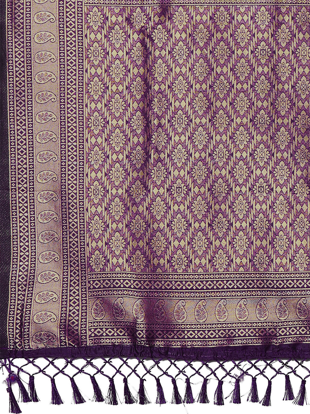 silk blend purple wovendesign designer saree with blouse piece 2pakhi4103a