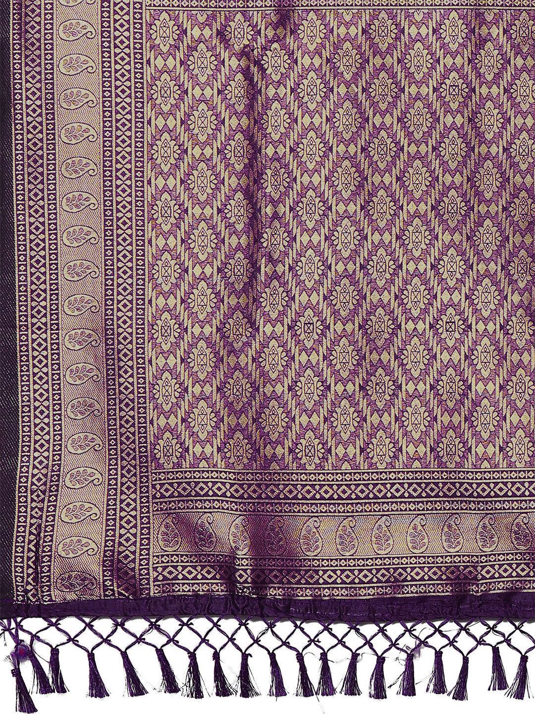 silk blend purple wovendesign designer saree with blouse piece 2pakhi4103a