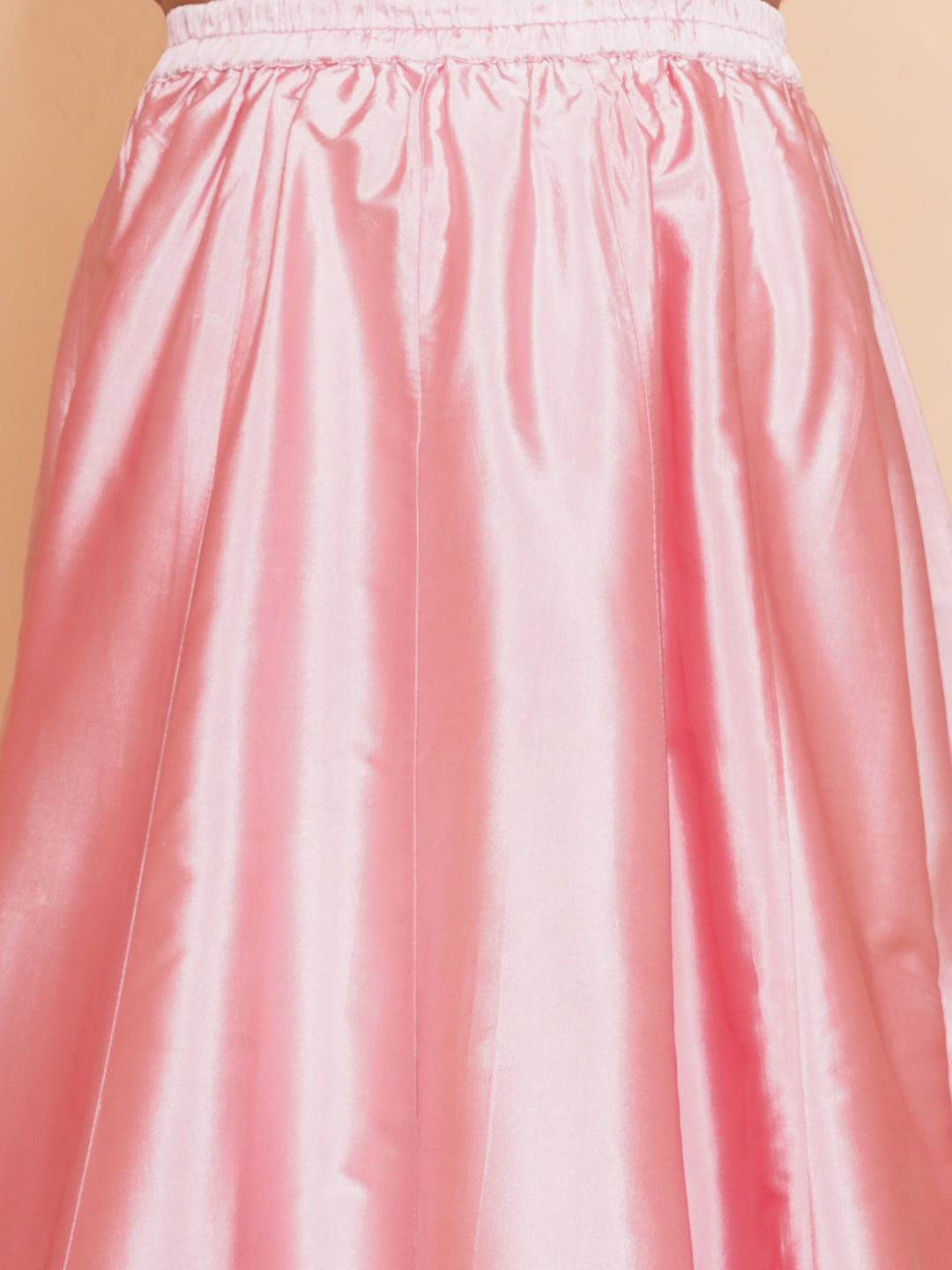 girls pink floral printed ready to wear lehenga blouse with shrug